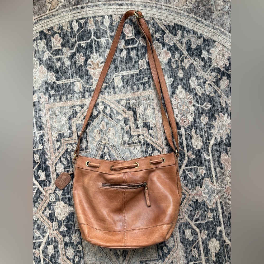 Woven Leather crossbody/shoulder Bag - Picture 5 of 5